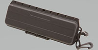 8.63 Inch (in) External Length and 1.56 Inch (in) External Height Injection Molded Plastic Equipment Case (3i-0702-1)