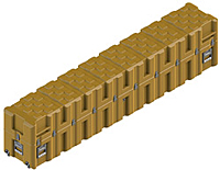 25.8 Cubic Feet (ft³) Rotomolded Plastic Case (AC10718-1311/AC)