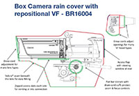 Box Rain Cover with Repositional View Finder