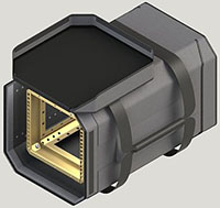 14.7 Inch (in) External Height and 16.1 Pound (lb) SatRacks